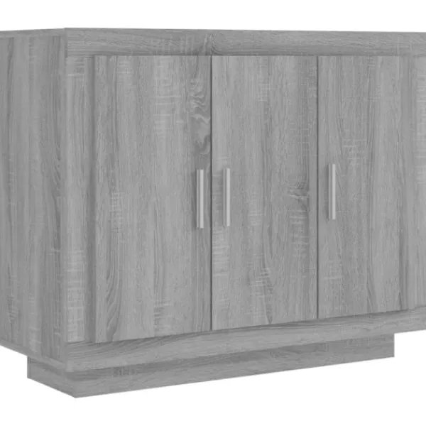 vidaXL Sideboards>Skänk grå sonoma 92x35x75 cm konstruerat trä