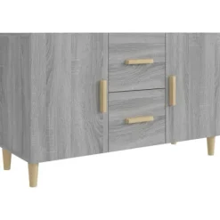 vidaXL Sideboards>Skänk grå sonoma 100x36x60 cm konstruerat trä