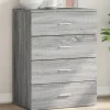 vidaXL Byråer>Skänk grå sonoma 60x39x80 cm konstruerat trä