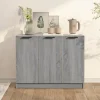 vidaXL Sideboards>Skänk grå sonoma 90,5x30x70 cm konstruerat trä