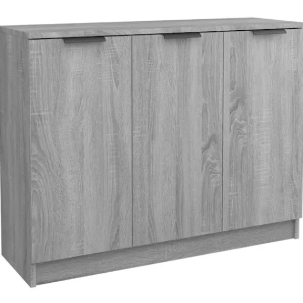 vidaXL Sideboards>Skänk grå sonoma 90,5x30x70 cm konstruerat trä