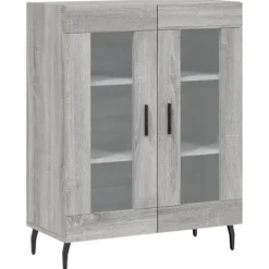 vidaXL Skåp>Skänk grå sonoma 69,5x34x90 cm konstruerat trä