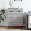 vidaXL Byråer>Skänk grå sonoma 69,5x34x90 cm konstruerat trä