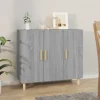 vidaXL Sideboards>Skänk grå sonoma 90x34x80 cm konstruerat trä