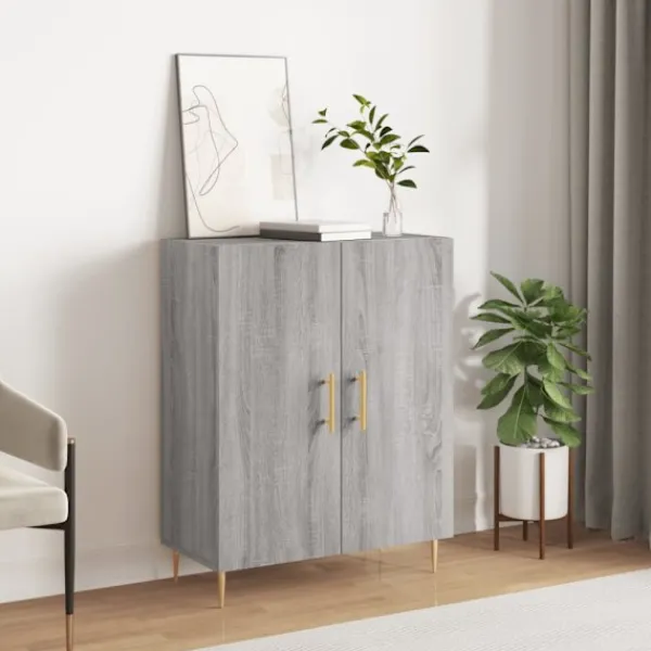 vidaXL Sideboards>Skänk grå sonoma 69,5x34x90 cm konstruerat trä
