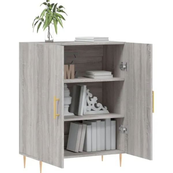 vidaXL Sideboards>Skänk grå sonoma 69,5x34x90 cm konstruerat trä