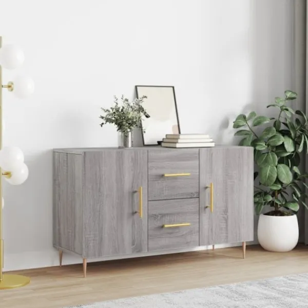 vidaXL Sideboards>Skänk grå sonoma 100x36x60 cm konstruerat trä
