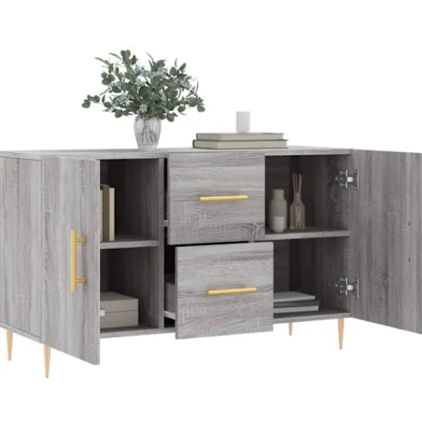 vidaXL Sideboards>Skänk grå sonoma 100x36x60 cm konstruerat trä