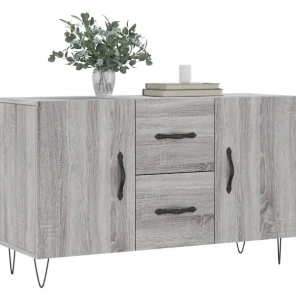 vidaXL Sideboards>Skänk grå sonoma 100x36x60 cm konstruerat trä