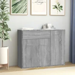 vidaXL Sideboards>Skänk grå sonoma 88x30x70 cm konstruerat trä