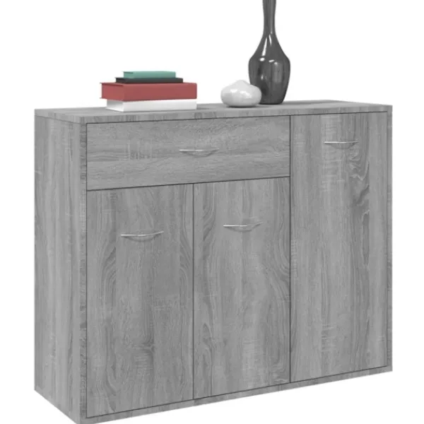 vidaXL Sideboards>Skänk grå sonoma 88x30x70 cm konstruerat trä