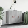 vidaXL Sideboards>Skänk grå sonoma 90x34x80 cm konstruerat trä