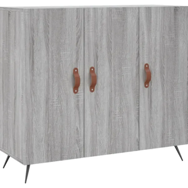 vidaXL Sideboards>Skänk grå sonoma 90x34x80 cm konstruerat trä