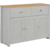 vidaXL Sideboards>Skänk grå 112x35x81 cm