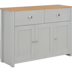vidaXL Sideboards>Skänk grå 112x35x81 cm