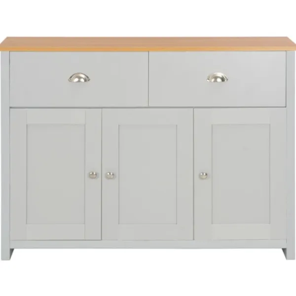 vidaXL Sideboards>Skänk grå 112x35x81 cm