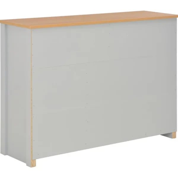 vidaXL Sideboards>Skänk grå 112x35x81 cm