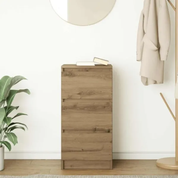 vidaXL Byråer>Skänk hantverksmässig ek 37,5x35x76 cm konstruerat trä