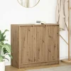vidaXL Sideboards>Skänk hantverksmässig ek 85x34x76 cm konstruerat trä