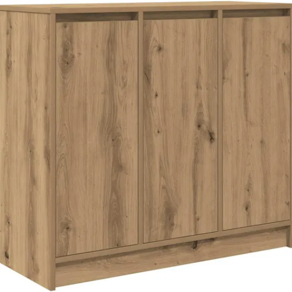 vidaXL Sideboards>Skänk hantverksmässig ek 85x34x76 cm konstruerat trä