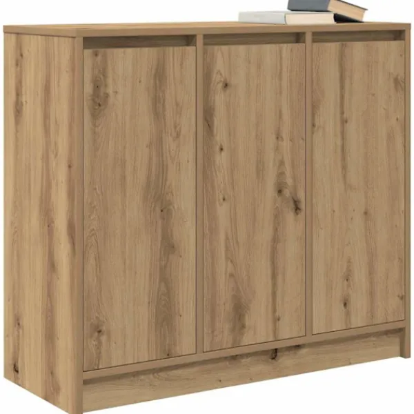 vidaXL Sideboards>Skänk hantverksmässig ek 85x34x76 cm konstruerat trä