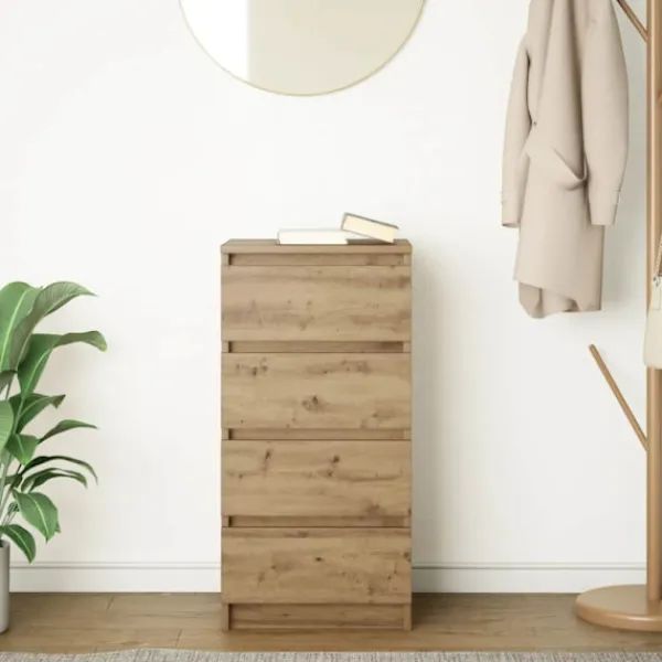 vidaXL Byråer>Skänk hantverksmässig ek 37,5x35x76 cm konstruerat trä