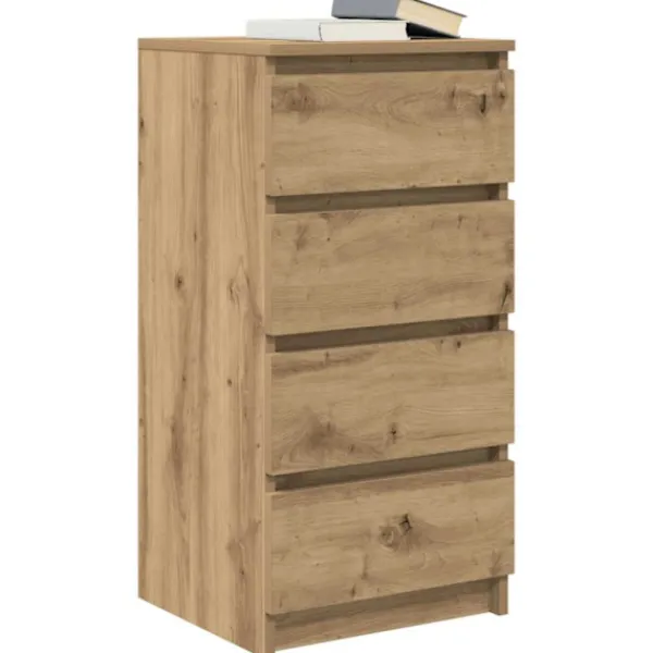 vidaXL Byråer>Skänk hantverksmässig ek 37,5x35x76 cm konstruerat trä