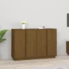 vidaXL Sideboards>Skänk honungsbrun 120x35x80 cm massiv furu