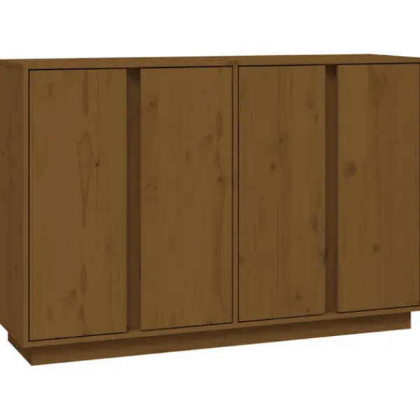 vidaXL Sideboards>Skänk honungsbrun 120x35x80 cm massiv furu