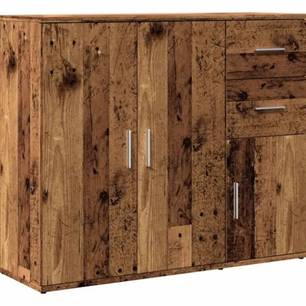 vidaXL Sideboards>Skänk åldrat trä 91x29,5x75 cm konstruerat trä