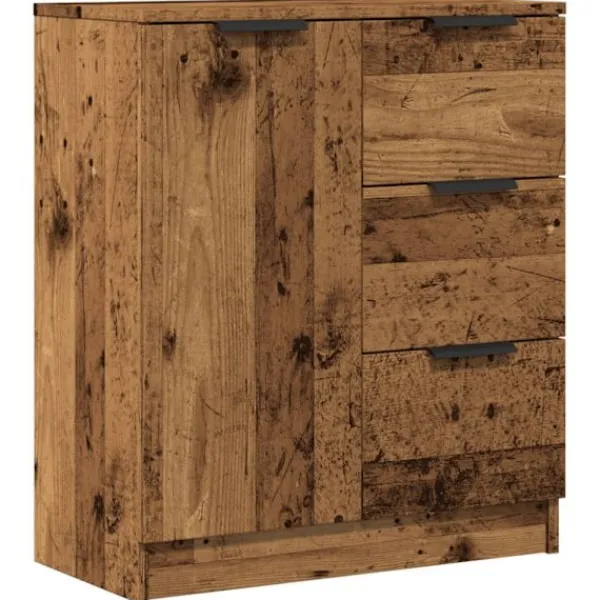 vidaXL Sideboards>Skänk åldrat trä 60x30x70 cm konstruerat trä