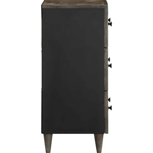 vidaXL Sideboards>Skänk ljusgrå 60x33,5x75 cm mango i massivt trä