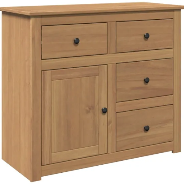 vidaXL Byråer>Skänk med lådor Panama 93x40x80 cm massiv furu