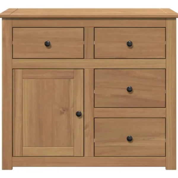 vidaXL Byråer>Skänk med lådor Panama 93x40x80 cm massiv furu