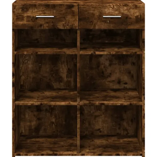 vidaXL Sideboards>Skänk rökfärgad ek 80x42,5x93 cm konstruerat trä