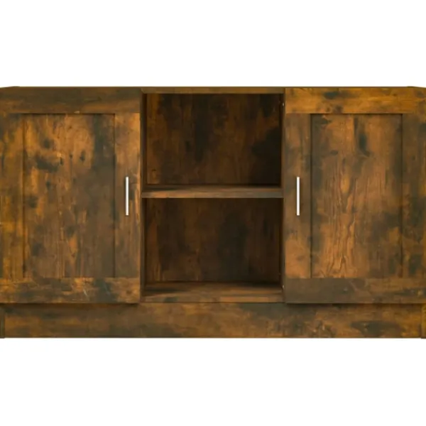 vidaXL Sideboards>Skänk rökfärgad ek 120x30,5x70 cm konstruerat trä
