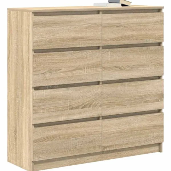 vidaXL Byråer>Skänk sonoma ek 100x35x99 cm konstruerat trä