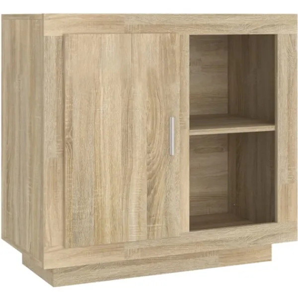 vidaXL Sideboards>Skänk sonoma-ek 80x40x75 cm