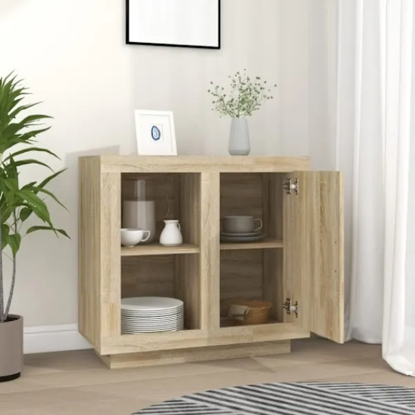 vidaXL Sideboards>Skänk sonoma-ek 80x40x75 cm