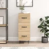 vidaXL Byråer>Skänk sonoma-ek 34,5x34x90 cm konstruerat trä