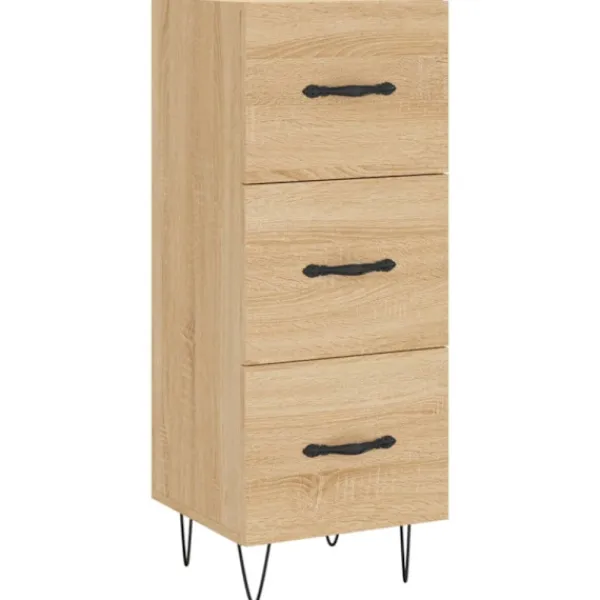 vidaXL Byråer>Skänk sonoma-ek 34,5x34x90 cm konstruerat trä