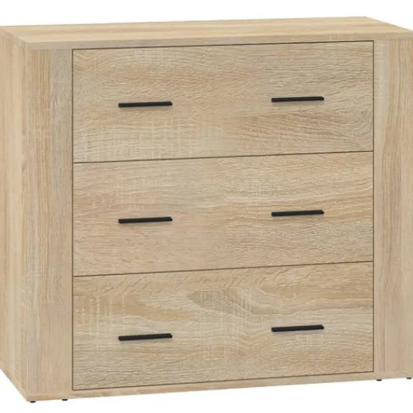 vidaXL Byråer>Skänk sonoma-ek 80x33x70 cm konstruerat trä