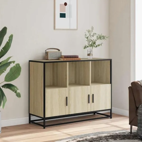 vidaXL Sideboards>Skänk sonoma-ek 100x35x76 cm konstruerat trä