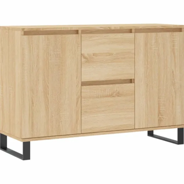 vidaXL Sideboards>Skänk sonoma-ek 101,5x35x70 cm konstruerat trä