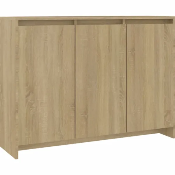 vidaXL Sideboards>Skänk sonoma-ek 102x33x75 cm konstruerat trä