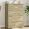 vidaXL Byråer>Skänk sonoma-ek 60x31x84 cm konstruerat trä