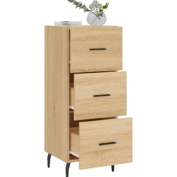 vidaXL Byråer>Skänk sonoma-ek 34,5x34x90 cm konstruerat trä
