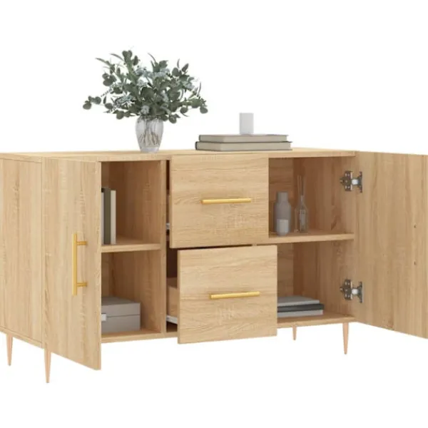 vidaXL Sideboards>Skänk sonoma-ek 100x36x60 cm konstruerat trä