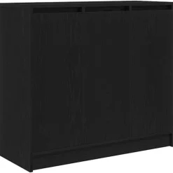 vidaXL Sideboards>Skänk svart ek 85x34x76 cm konstruerat trä