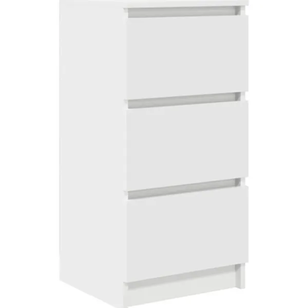 vidaXL Byråer>Skänk vit 37,5x35x76 cm konstruerat trä